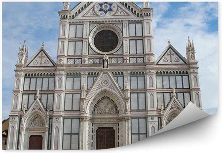 Fototapety.Pl Kościół Św. Krzyża Ludzie Niebo Chmury Florencja Fototapeta Na Ścianę 250x250cm Fizelina