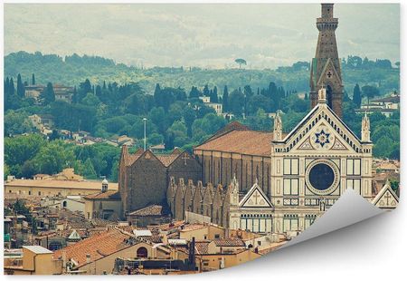 Fototapety.Pl Bazylika Santa Croce Florencja Budynki Góry Niebo Fototapeta 250x250cm Fizelina