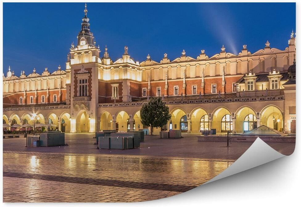 Fototapety Pl Sukiennice Krak w Rynek Noc wiat a Fototapeta Na cian 
