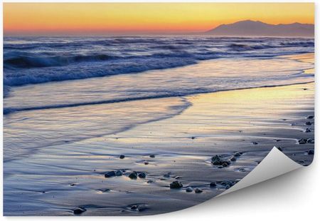 Fototapety.Pl Andaluzja Plaża Zachód Słońca Hiszpania Fale Morze Fototapeta 250x250cm Fizelina