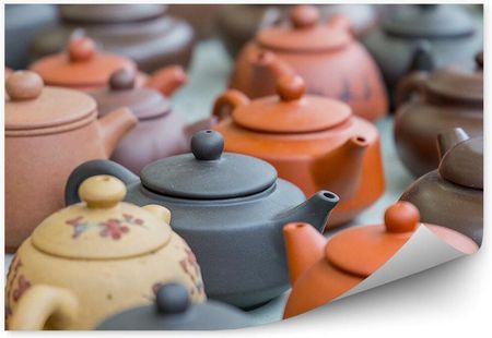 Fototapety.Pl Ceramiczne Czajniki Kolorowe Hong Kong Fototapeta 250x250cm Fizelina
