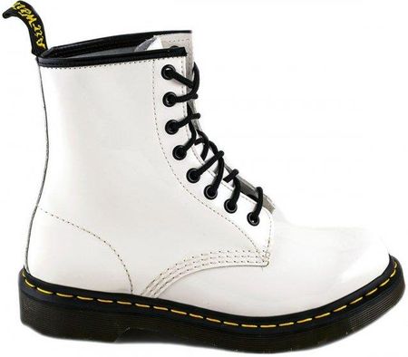 Buty Dr. Martens 1460 W White Patent Lamper