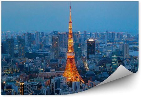 Fototapety.Pl Tokio Tower Symbol Stolicy Japonia Noc Okleina Na Ścianę 250x250cm Fizelina