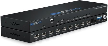 Blustream SP18CS | 8-kanałowy splitter wideo 4K, rozdzielacz, HDMI 2.0, HDCP 2.2, Smart Scaling, Audio Out