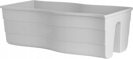 Form-Plastik Doniczka Na Balustradę Wave 60 Biały (Fp2489_011)