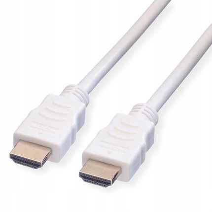 Kabel Przewód Hdmi Ethernet M/M 3D Biały 1080P 5M