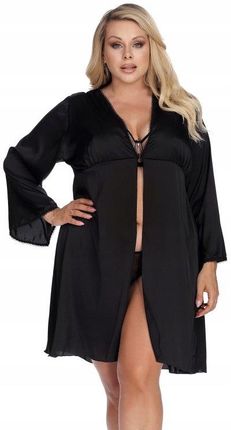 LAURA black robe XXL+ (czarny szlafrok)