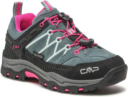 Trekkingi CMP - Kids Rigel Low Trekking Shoes Wp 3Q13244 Mineral Green/Purple Fluo