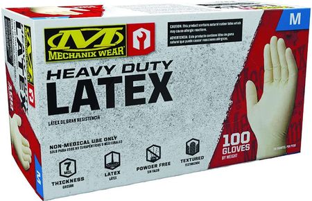 Rękawice Lateksowe Mechanix Heavy Duty 7 Mil (100 sztuk)