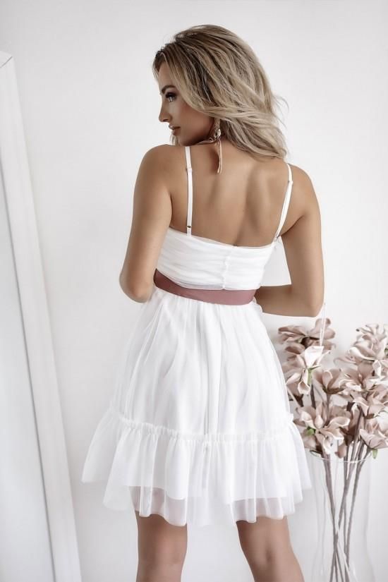 Sukienka tiulowa Love me ecru - zdjęcie 1 Sukienka tiulowa Love me ecru