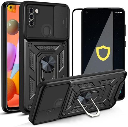 Spacecase Etui Pancerne Camring Do Galaxy A11 / M11 + Szkło (f1f0ecc3-faf0-40fa-8ffa-ffed77569dfe)