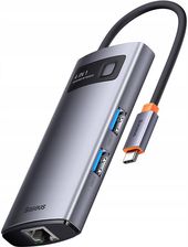 Hub USB Baseus Hub 4W1 Usb-C 4X Usb 3.0 Rj45 Otg (Wkwg070113) - zdjęcie 1