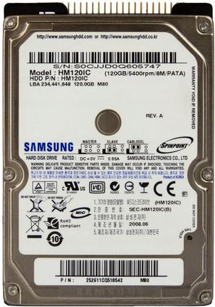 Samsung SpinPoint M80 120GB (HM120IC)