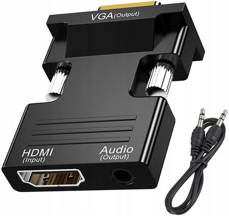 Adapter Z Hdmi Na Vga D-Sub Audio Dźwięk