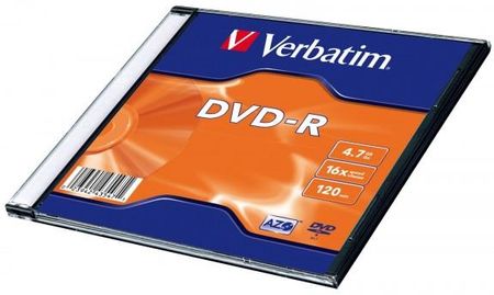 Verbatim Dvd-r 4,7GB 16x slim case 20 sztuk Azo!.