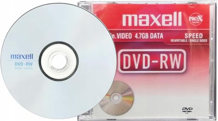 Maxell Dvd-rw 4,7GB Wielokrotny zapis 10 szt