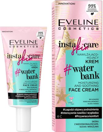Krem Eveline Cosmetics Insta Skin Care Nawilżająco-Kojący na dzień i noc 50ml