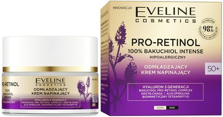 Krem Eveline Cosmetics Organic Pro-Retinol 100% Bakuchiol Odmładzający 50+ na dzień i noc 50ml