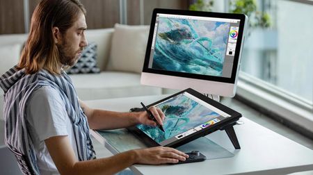 HUION Kamvas Pro 24 (4K) UHD 液晶ペンタブレット Kamvas Pro 24（4K）プロのアーティストのためのUHD液晶ペン