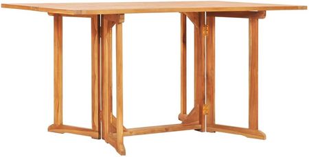 Składany stół ogrodowy 150x90x75 cm lite drewno tekowe