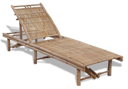 Leżak plażowy bambusowy