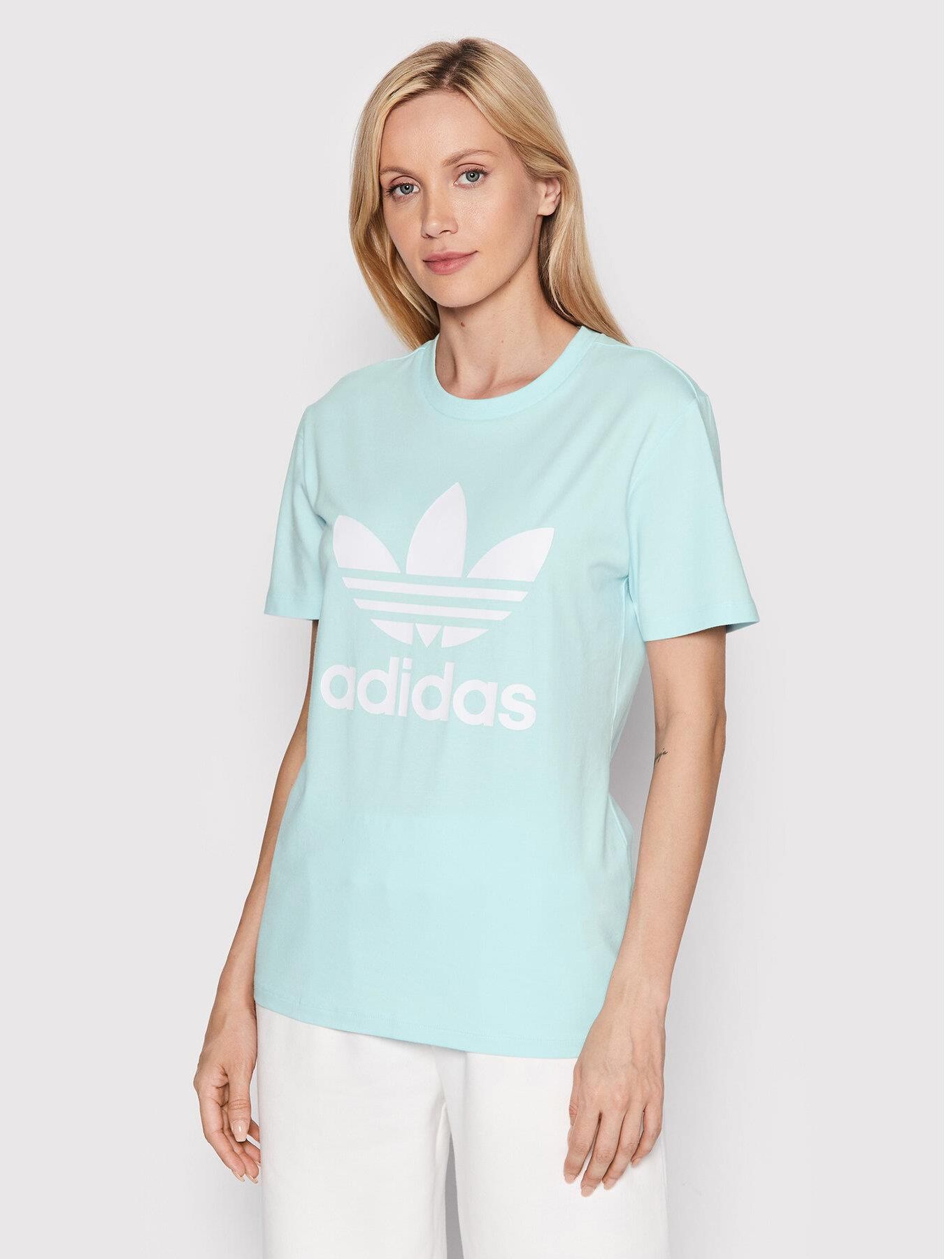 Tricou de damÄ adidas Originals Adicolor Classics Trefoil T-Shirt modrÃ© (HK9638) â Queens ð