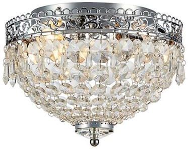 Markslöjd JOLINE chrom  kryształ  28cm. 2xE14 IP21 Łazienkowa lampa sufitowa z kryształami (108423)