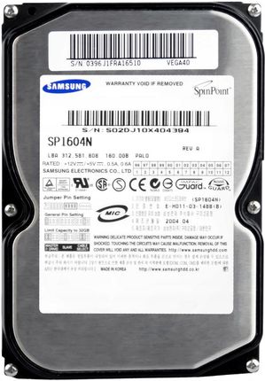 Samsung SpinPoint P80 160GB SP1604N
