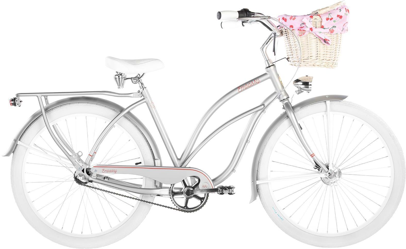 Embassy Silverly Deluxe 7B Biały Szary Rowery Miejskie Damskie Ceny