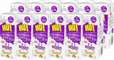 Mleko Uht Wart-Milk Mu! bez laktozy 1.5% 12 x 1L