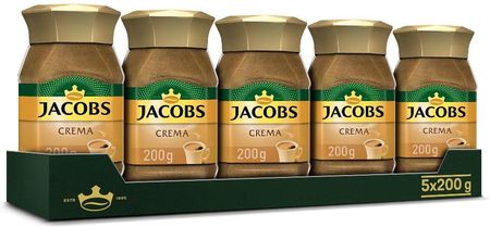 Zestaw kawa rozpuszczalna Jacobs Crema 5x200g