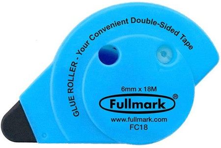Fullmark Klej w taśmie permanentny, fluorescencyjny niebieski, 6mm x 18m, (SGTFCCB18)