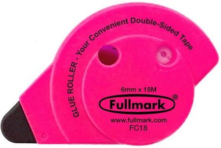 Fullmark Klej w taśmie permanentny, fluorescencyjny różowy, 6mm x 18m, (SGTFCDB18)