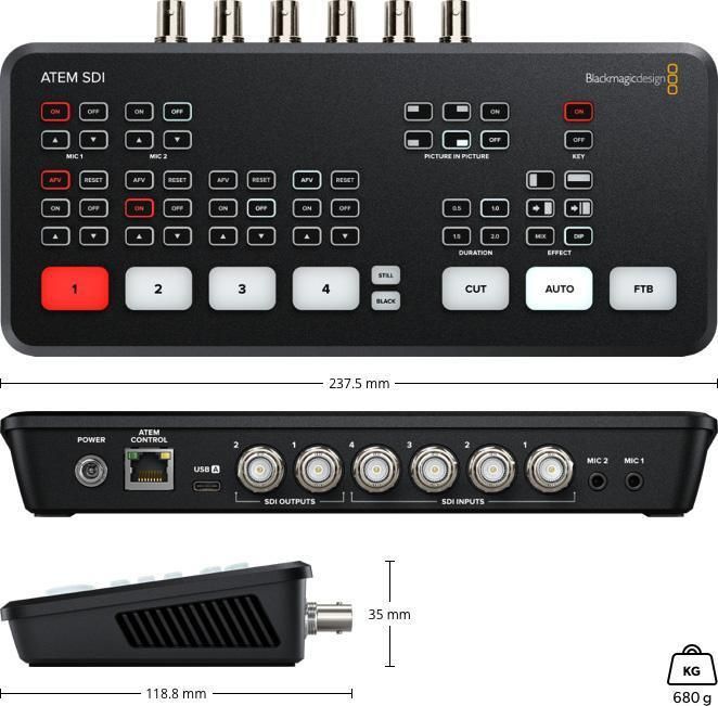 фото Відеомікшер Blackmagic Design Atem SDI (SWATEMMXEP)