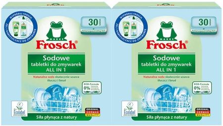 Frosch Sodowe Tabletki do Zmywarek All in One 2x30Szt