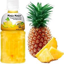 Orzeźwiający Tajski Napój o Smaku Ananasa z Dodatkiem Nata De Coco 320 ml MOGU MOGU
