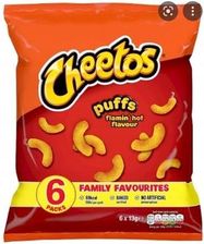 6x13g CHEETOS Puffs Flamin' Hot chipsy UK