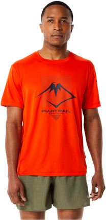 T-shirt, koszulka męska ASICS Fujitrail Logo SS Top Tee 2011C381-800 Rozmiar: L