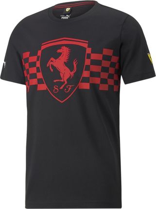 Koszulka męska Puma FERRARI RACE TONAL BIG SHIELD czarna 53584901