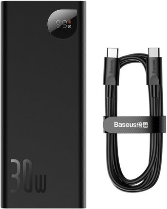 Baseus 20000mAh 30W szary + kabel USB Typ C