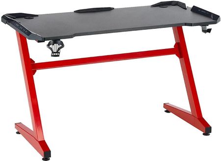 Czarno-czerwone biurko dla graczy - Septim