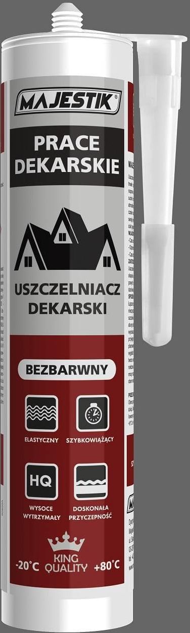 Majestik Uszczelniacz Dekarski Kauczukowy Bezbarwny 300ml Opinie I