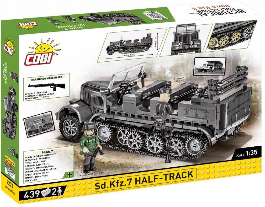 COBI Historical Collection WWII Sd.Kfz.7 Half - Track (COBI COBI Historical Collection WWII Sd.Kfz.7 Half - Track (COBI