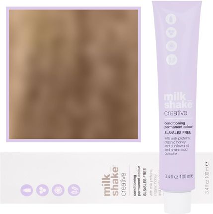 Milk Shake Creative Farba Do Włosów Pełna Paleta Kolorów 9,13 | 9Ag || Bardzo Jasny Popielaty Złoty Blond 100 ml