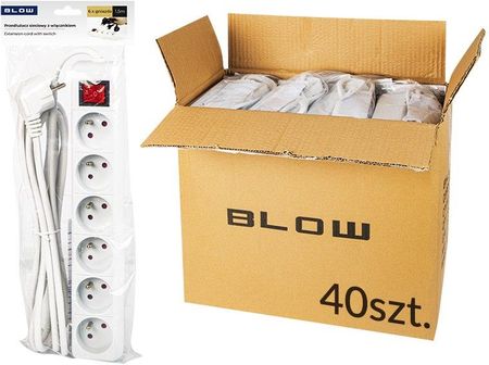 Blow Przedłużacz Pr-670Wsp 1,5m 3X1,5 Biały O 98540