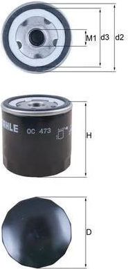 KNECHT FILTR OLEJU OC473 - zdjęcie 2