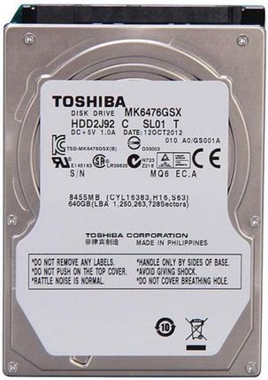 Toshiba 640GB MK6476GSX
