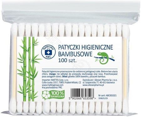 Silesian Pharma Patyczki Higieniczne Bambusowe X 100 Szt Apteczka Abc