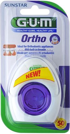 Gum Orthofloss Nić Do Czyszczenia Aparatów Ortodontycznych 50Szt.