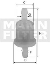 Zdjęcie MANN FILTR PALIWA MANN WK 21 - Nowogród Bobrzański